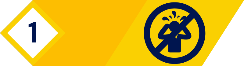 Step 1 badge no mess no stress icon for Miami handyman services