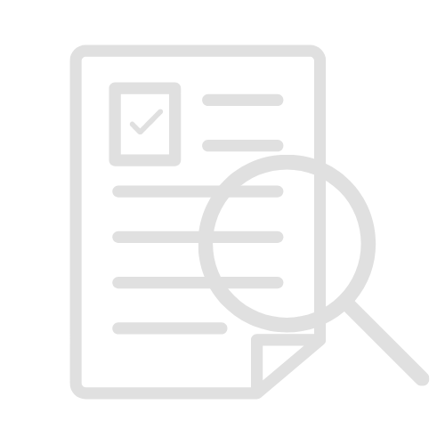 Document review icon with a magnifying glass symbolizing thorough inspection for quality services in South Miami Fl Handyman Services